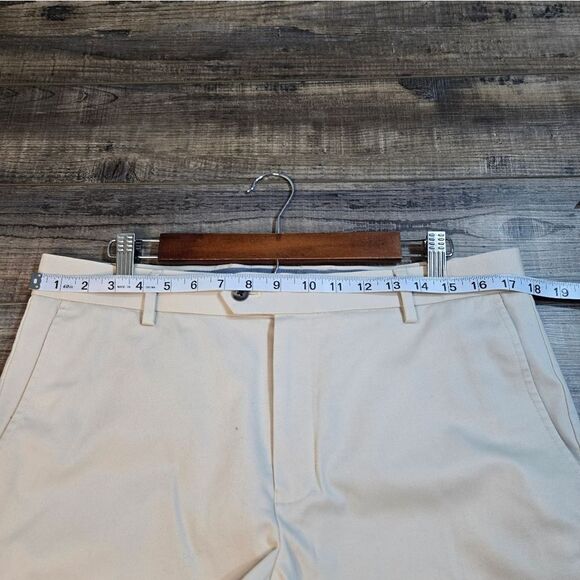 Charles Tyrwhitt slim fit pants light beige size 34x29 short (hemmed) - Picture 7 of 11